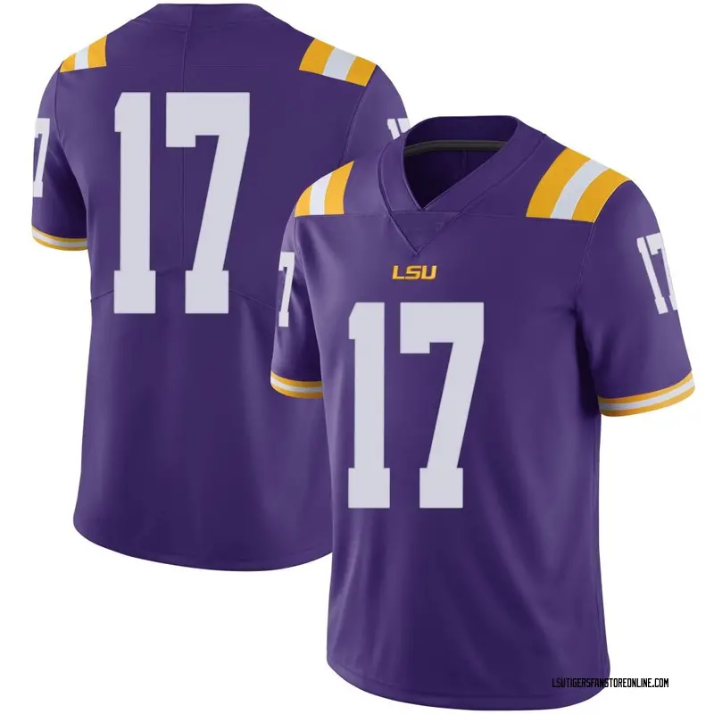 Limited Youth Damien Shanklin LSU Tigers Purple Football College Jersey