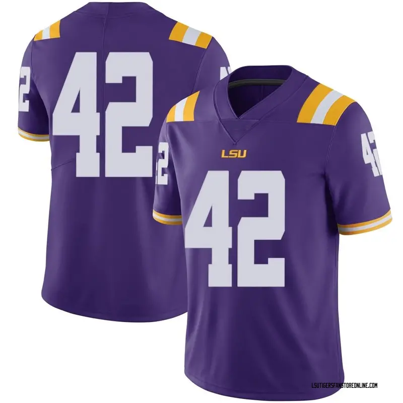 Limited Youth Davhon Keys LSU Tigers Purple Football College Jersey