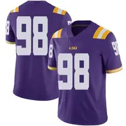 Limited Youth De'Myrion Johnson LSU Tigers Purple Football College Jersey