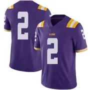 Limited Youth Destyn Hill LSU Tigers Purple Football College Jersey