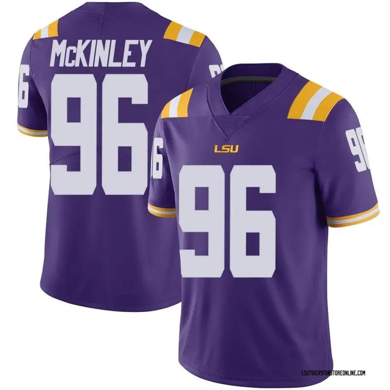 Limited Youth Dominick McKinley LSU Tigers Purple Vapor Untouchable Football College Jersey