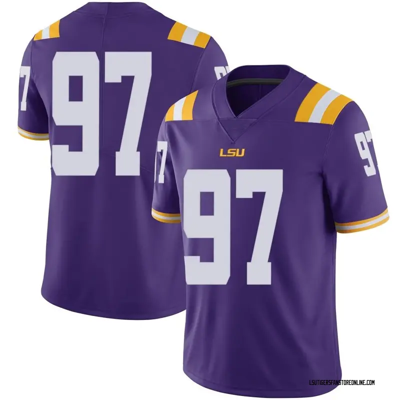 Limited Youth Dylan Carpenter LSU Tigers Purple Football College Jersey