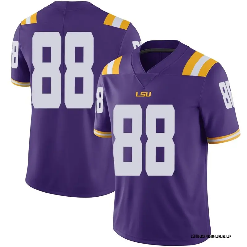 Limited Youth Evan Francioni LSU Tigers Purple Football College Jersey