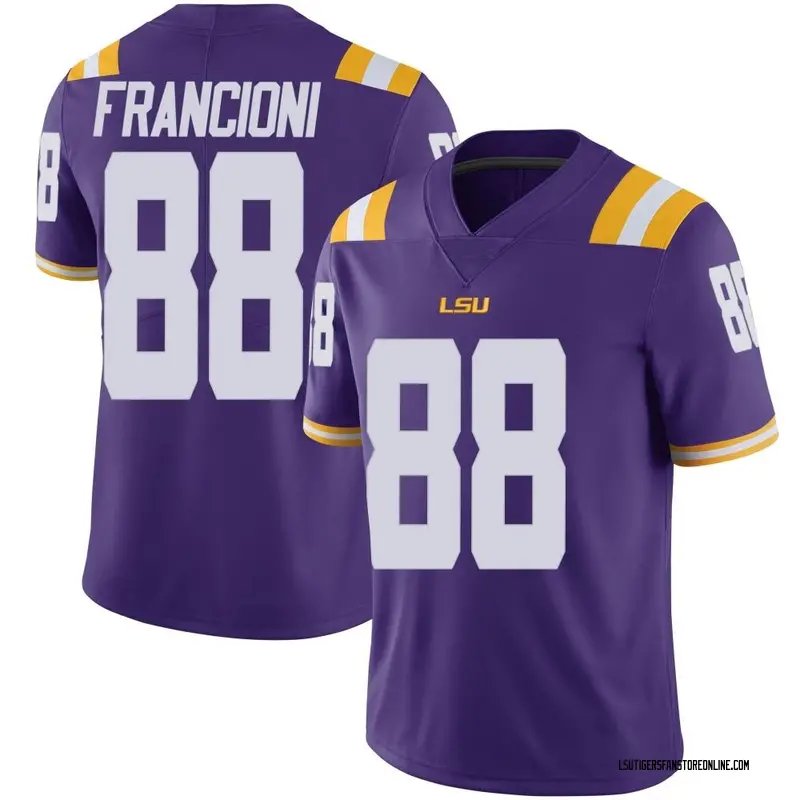 Limited Youth Evan Francioni LSU Tigers Purple Vapor Untouchable Football College Jersey