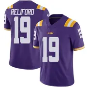 Limited Youth Gabriel Reliford LSU Tigers Purple Vapor Untouchable Football College Jersey
