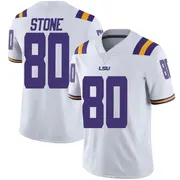 Limited Youth Isaiah Stone LSU Tigers White Football College Jersey