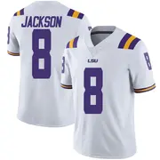 Limited Youth Ja'Keem Jackson LSU Tigers White Football College Jersey