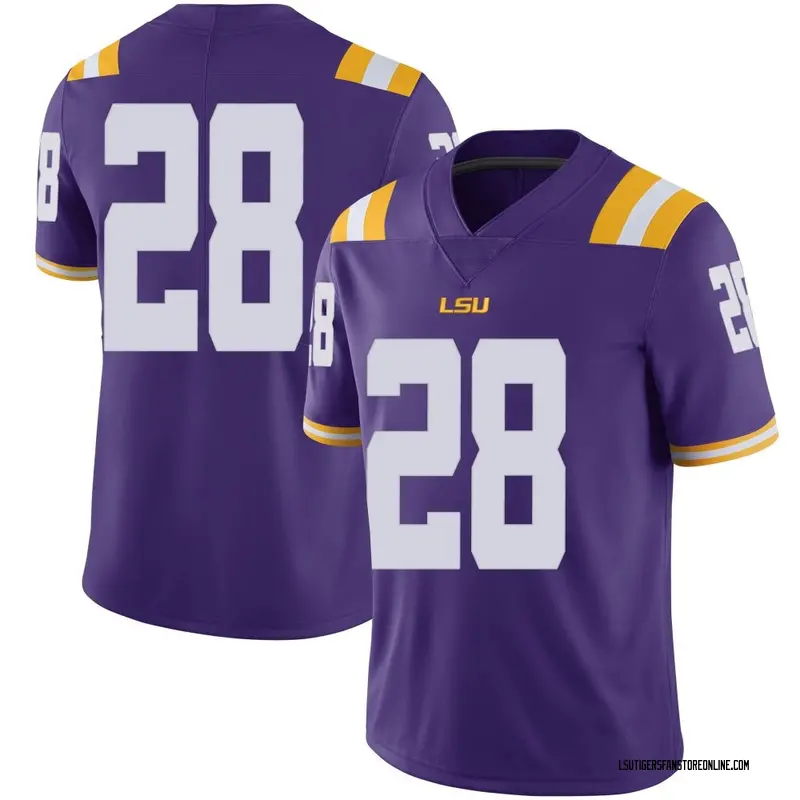 Limited Youth Jhase Thomas LSU Tigers Purple Football College Jersey