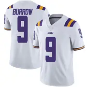 Limited Youth Joe Burrow LSU Tigers White Football College Jersey