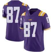 Limited Youth Joey August LSU Tigers Purple Football College Jersey