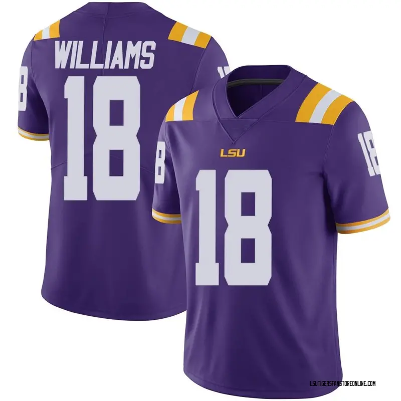 Limited Youth Josh Williams LSU Tigers Purple Vapor Untouchable Football College Jersey