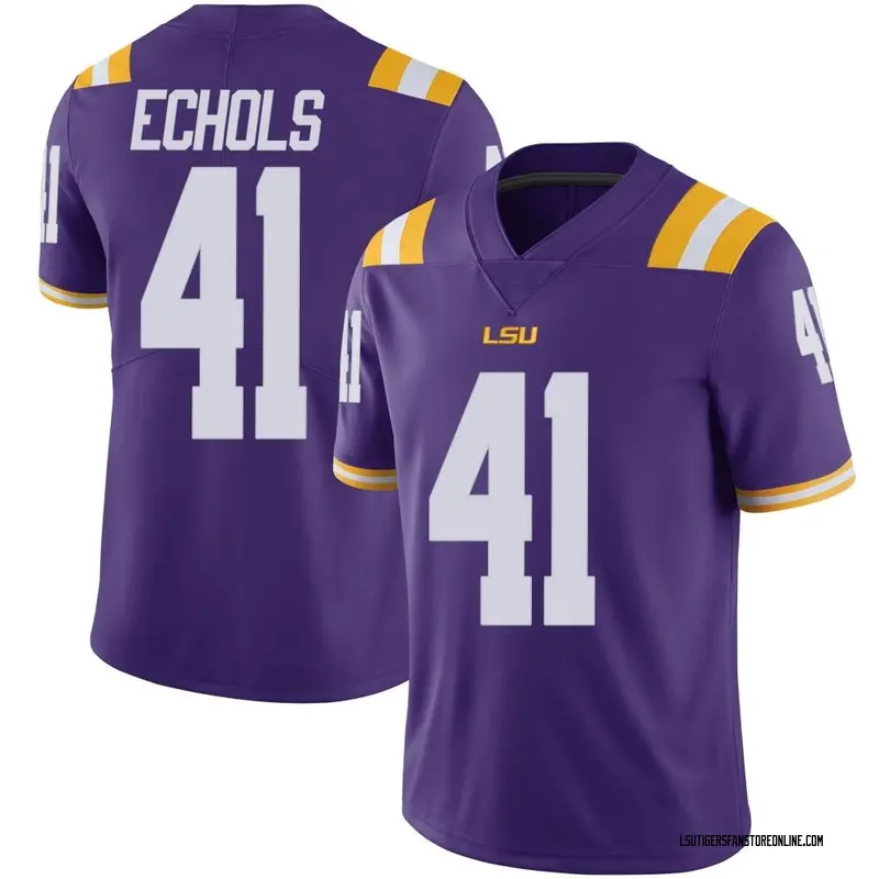 Limited Youth Justin Echols LSU Tigers Purple Vapor Untouchable Football College Jersey