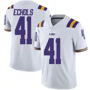 Limited Youth Justin Echols LSU Tigers White Football College Jersey