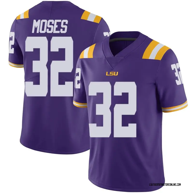 Limited Youth Keylan Moses LSU Tigers Purple Vapor Untouchable Football College Jersey