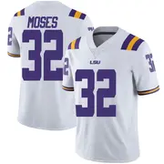 Limited Youth Keylan Moses LSU Tigers White Football College Jersey