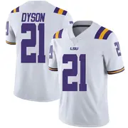 Limited Youth Knox Dyson LSU Tigers White Football College Jersey