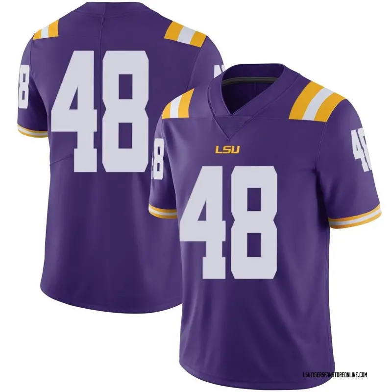 Limited Youth Kolaj Cobbins LSU Tigers Purple Football College Jersey