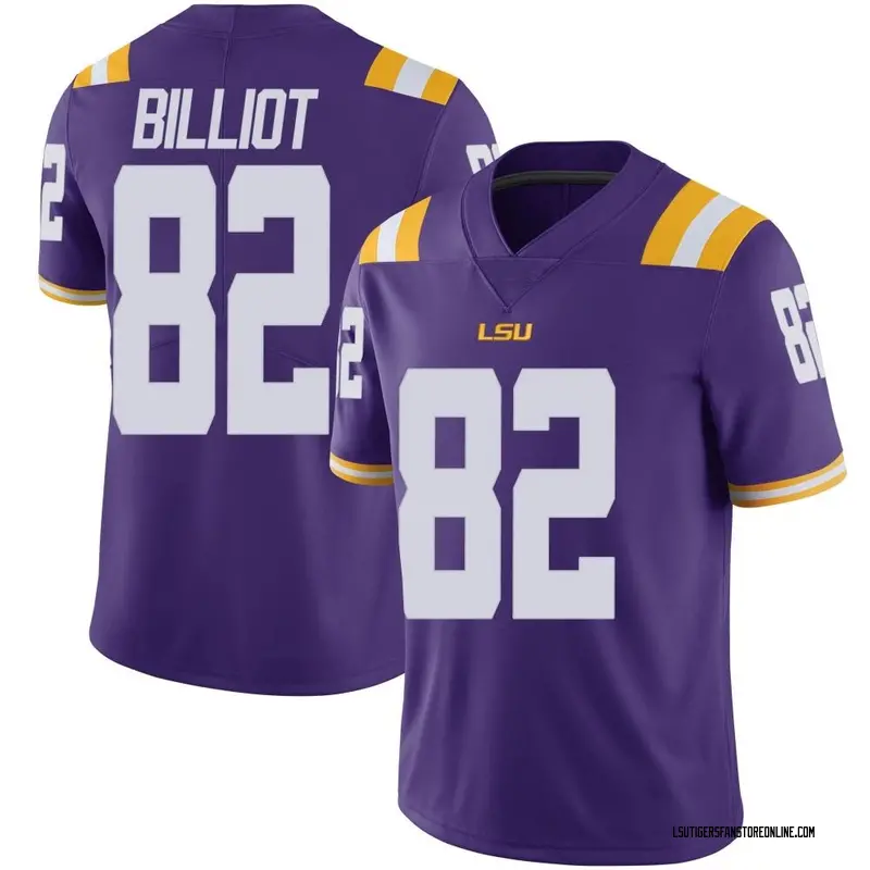 Limited Youth Kylan Billiot LSU Tigers Purple Vapor Untouchable Football College Jersey