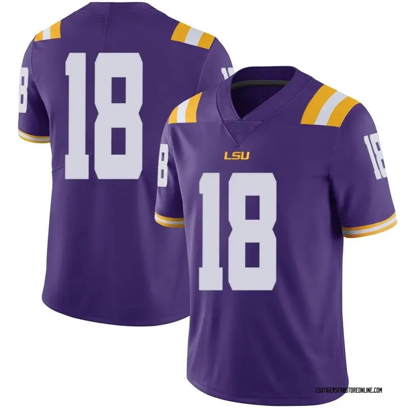 Limited Youth Mekhi Wingo LSU Tigers Purple Football College Jersey