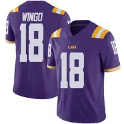 Limited Youth Mekhi Wingo LSU Tigers Purple Vapor Untouchable Football College Jersey