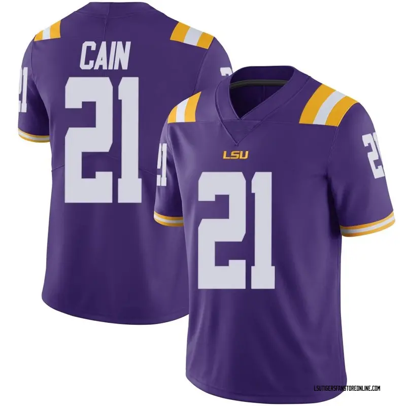 Limited Youth Noah Cain LSU Tigers Purple Vapor Untouchable Football College Jersey