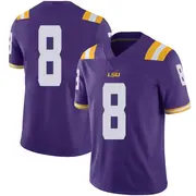 Limited Youth Patrick Queen LSU Tigers Purple Football College Jersey