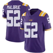 Limited Youth Princeton Malbrue LSU Tigers Purple Vapor Untouchable Football College Jersey