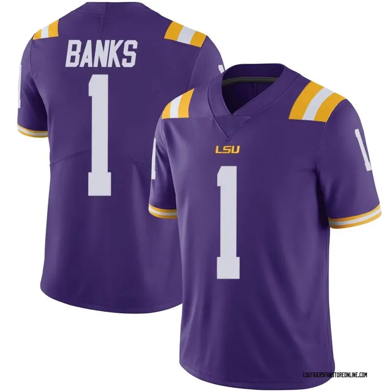 Limited Youth Sevyn Banks LSU Tigers Purple Vapor Untouchable Football College Jersey