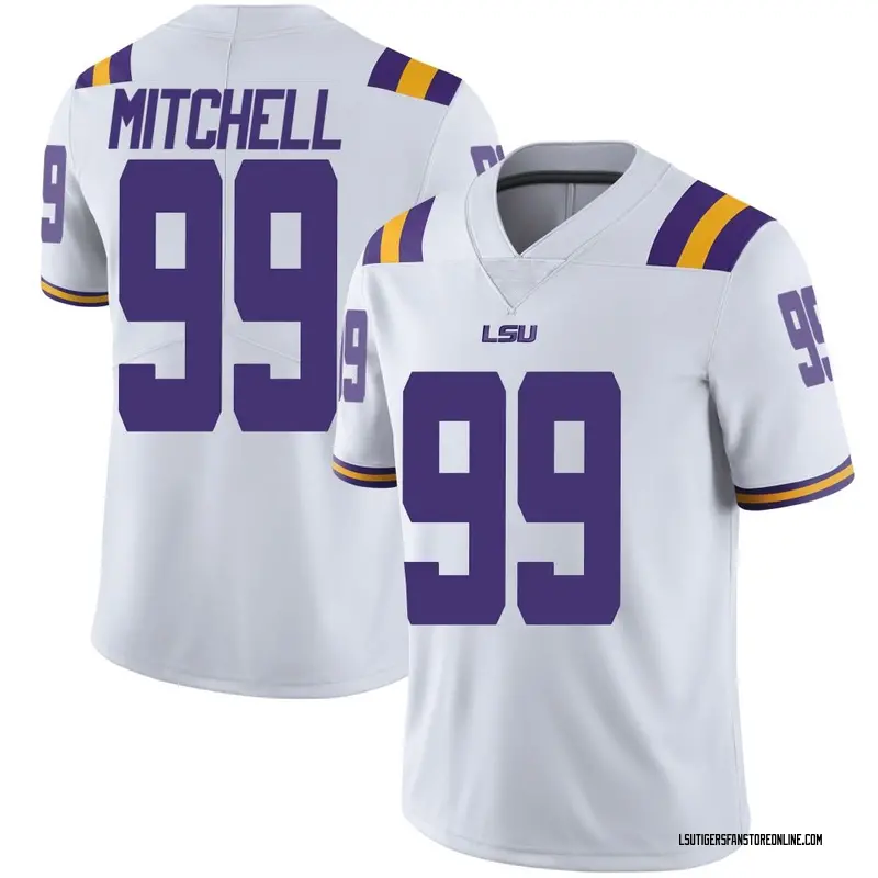 Limited Youth Sydir Mitchell LSU Tigers White Football College Jersey