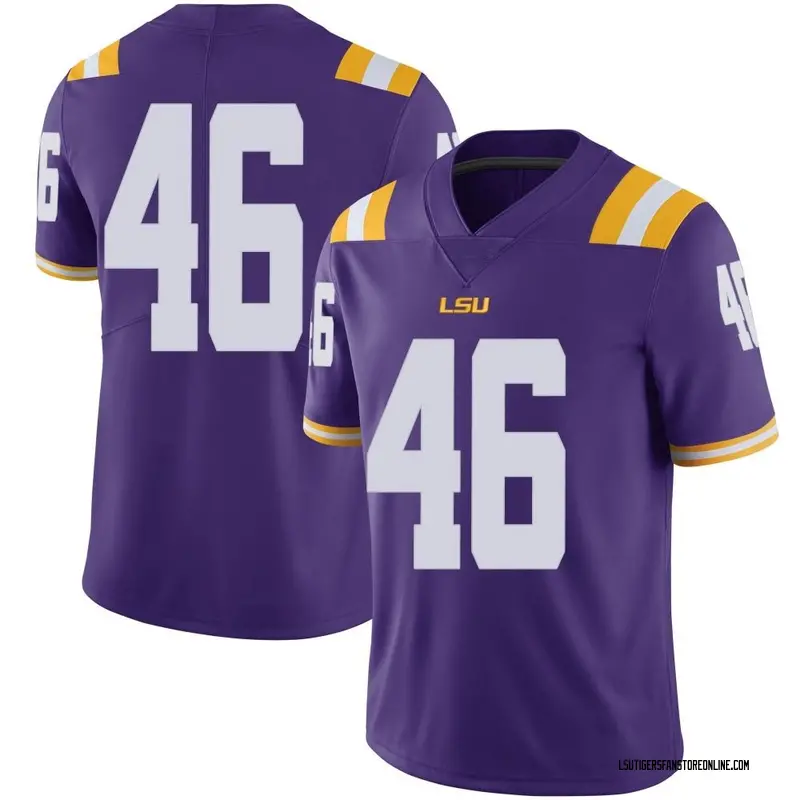 Limited Youth Tylen Singleton LSU Tigers Purple Football College Jersey