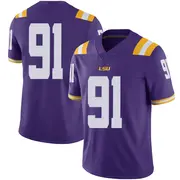 Limited Youth Walter Mathis Jr. LSU Tigers Purple Football College Jersey