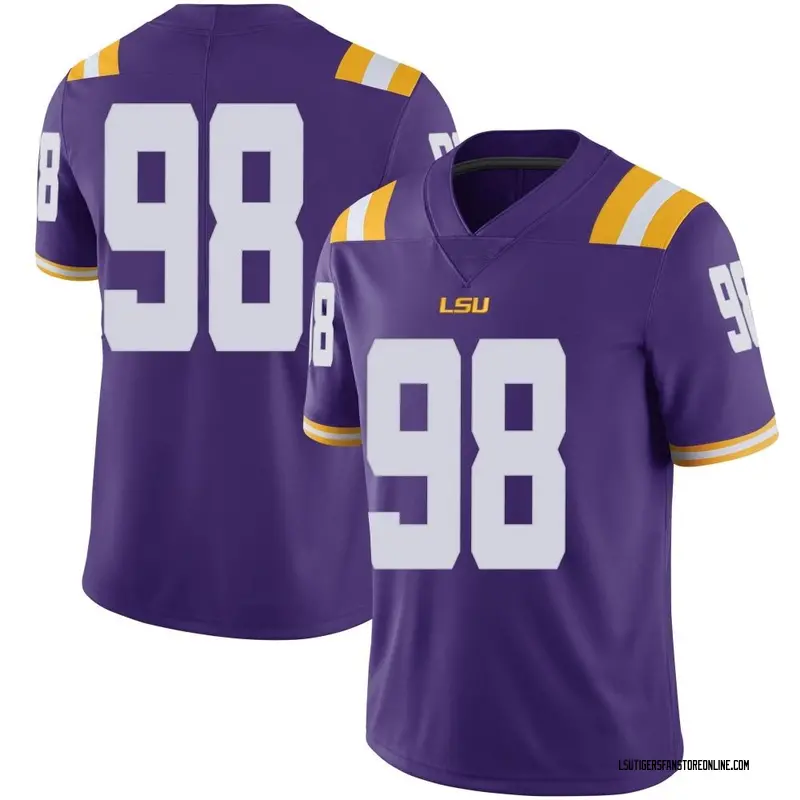 Limited Youth Wes Woodward LSU Tigers Purple Football College Jersey