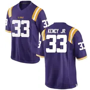 Replica Men's DK Kency Jr. LSU Tigers Purple Football College Jersey