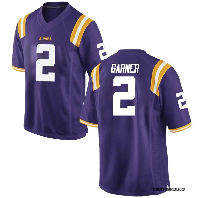 Replica Men's Mekhi Garner LSU Tigers Purple Football College Jersey