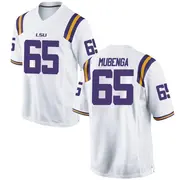 Replica Men's Paul Mubenga LSU Tigers White Football College Jersey