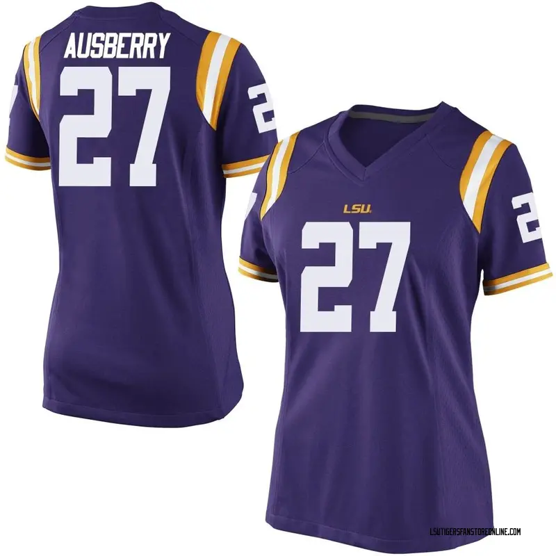 Replica Women's Austin Ausberry LSU Tigers Purple Football College Jersey