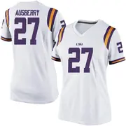 Replica Women's Austin Ausberry LSU Tigers White Football College Jersey