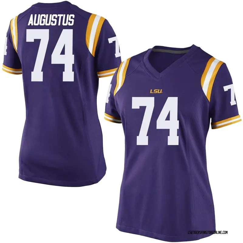 Replica Women's Braden Augustus LSU Tigers Purple Football College Jersey