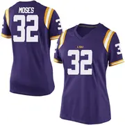 Replica Women's Keylan Moses LSU Tigers Purple Football College Jersey