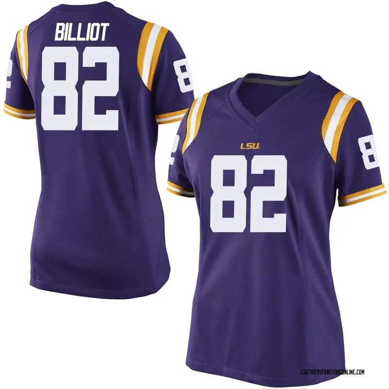 Replica Women's Kylan Billiot LSU Tigers Purple Football College Jersey