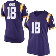 Replica Women's Mekhi Wingo LSU Tigers Purple Football College Jersey