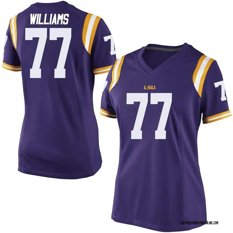 Replica Women's Ory Williams LSU Tigers Purple Football College Jersey