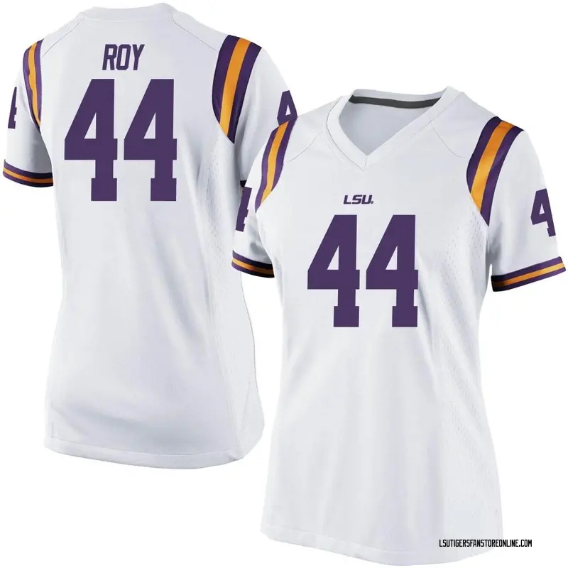 Replica Women's Slade Roy LSU Tigers White Football College Jersey
