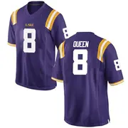 Replica Youth Patrick Queen LSU Tigers Purple Football College Jersey